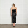 Zadig & Voltaire Black Velvet Silver Sequin Trousers