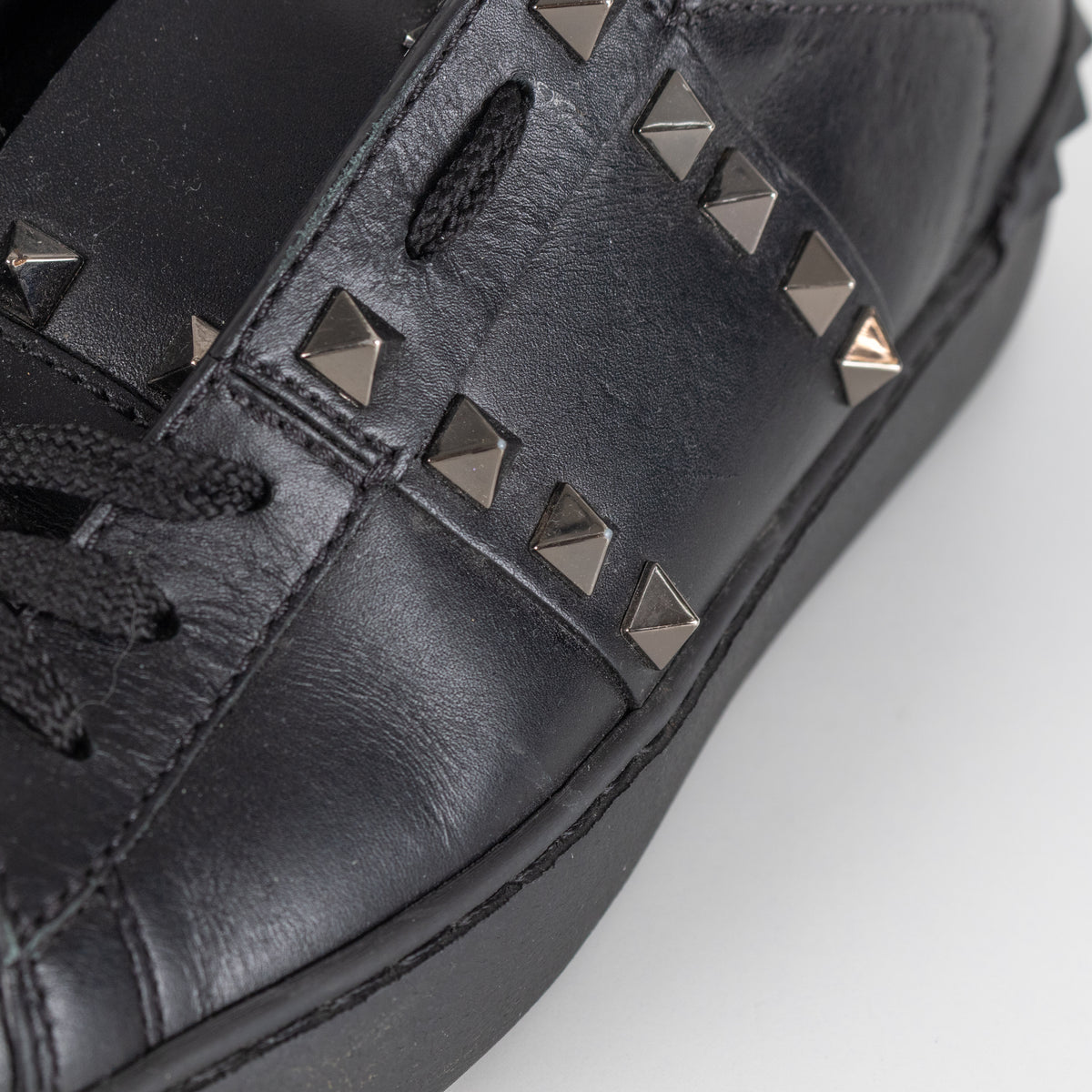 Valentino Garavani Black Rockstud Untitled Sneakers