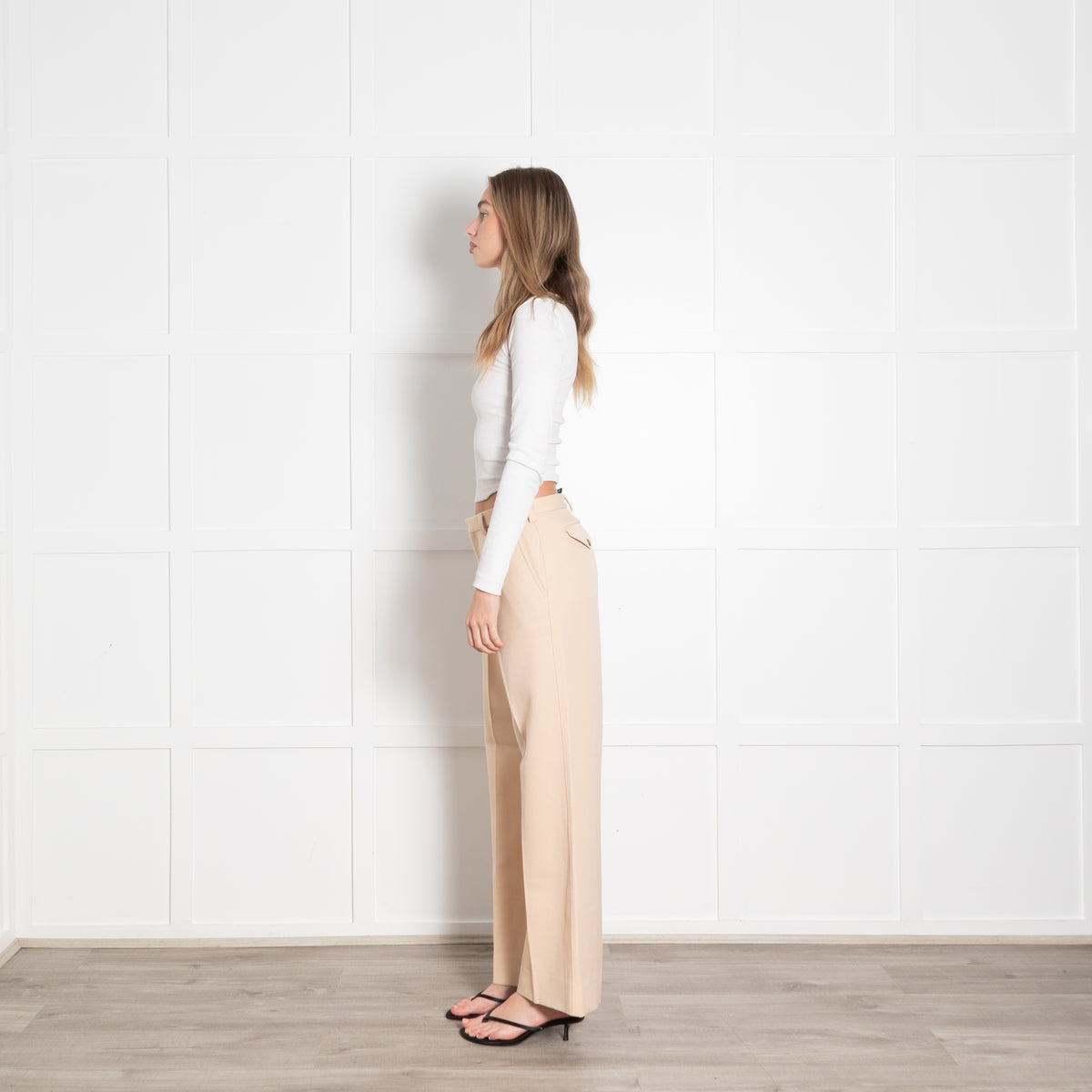 Maison Margiela Camel Distressed Collar Trouser Suit