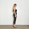 Zadig & Voltaire Black Velvet Silver Sequin Trousers