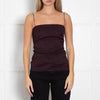 Raey Burgundy Animal Print Sleeveless Top
