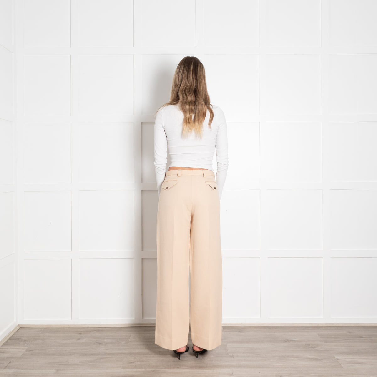 Maison Margiela Camel Distressed Collar Trouser Suit