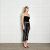Zadig & Voltaire Black Velvet Silver Sequin Trousers