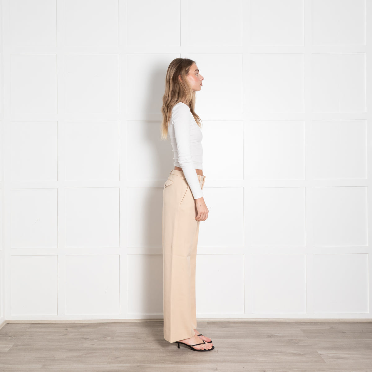 Maison Margiela Camel Distressed Collar Trouser Suit