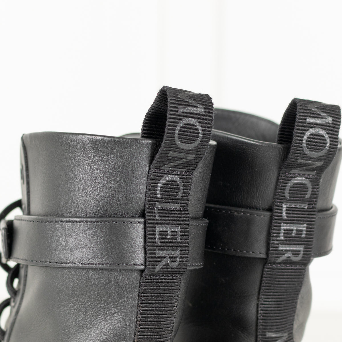 Moncler Carinne Black Hiker Boots