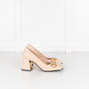 Gucci Beige Horsebit Block Heel Pumps