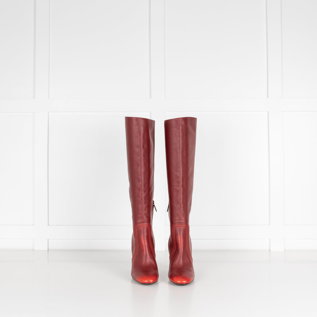 Bottega Veneta Skyatos Baccara Rose Calf Boot