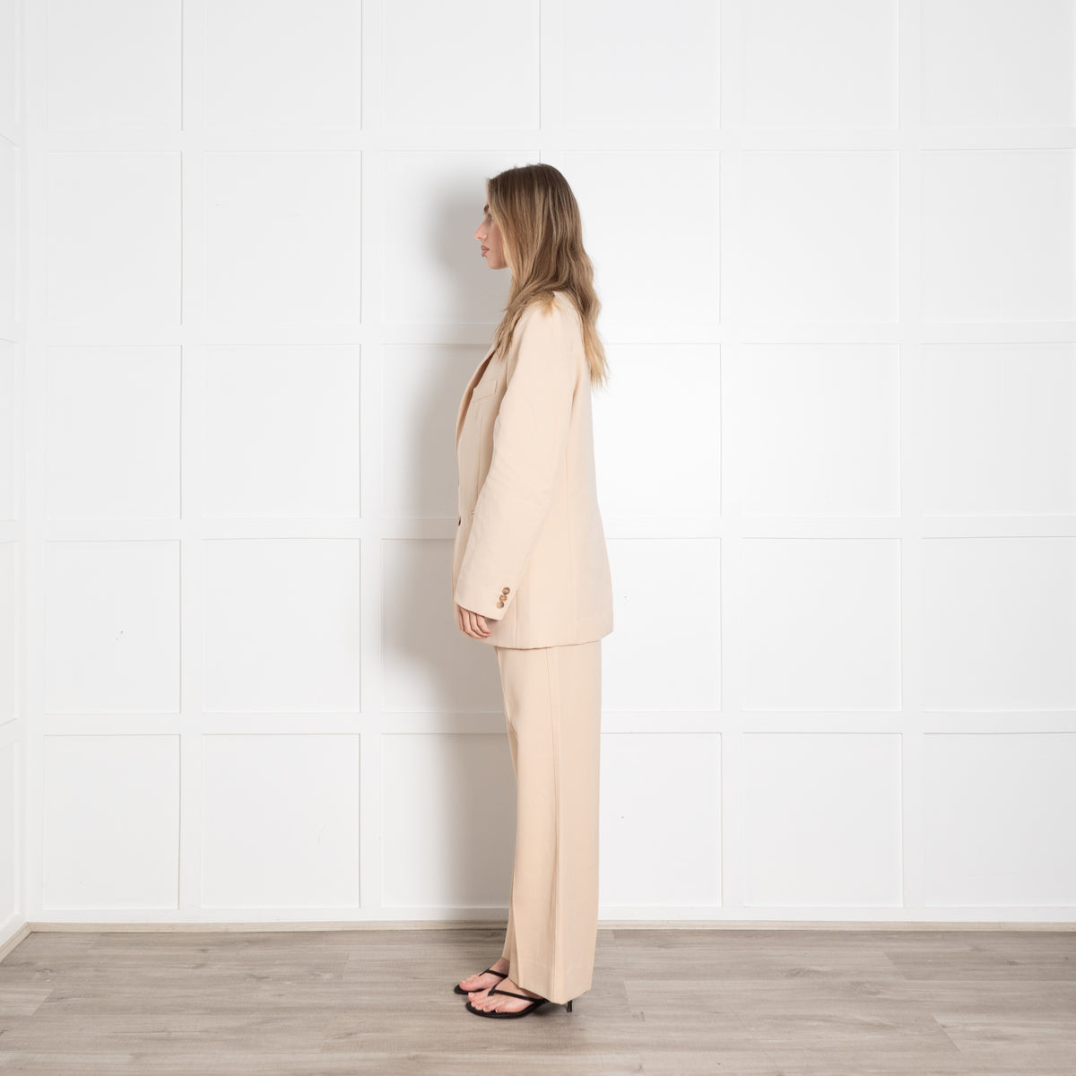 Maison Margiela Camel Distressed Collar Trouser Suit