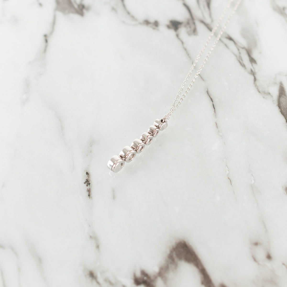 Tiffany & Co Silver Jazz Diamond Pendant Necklace