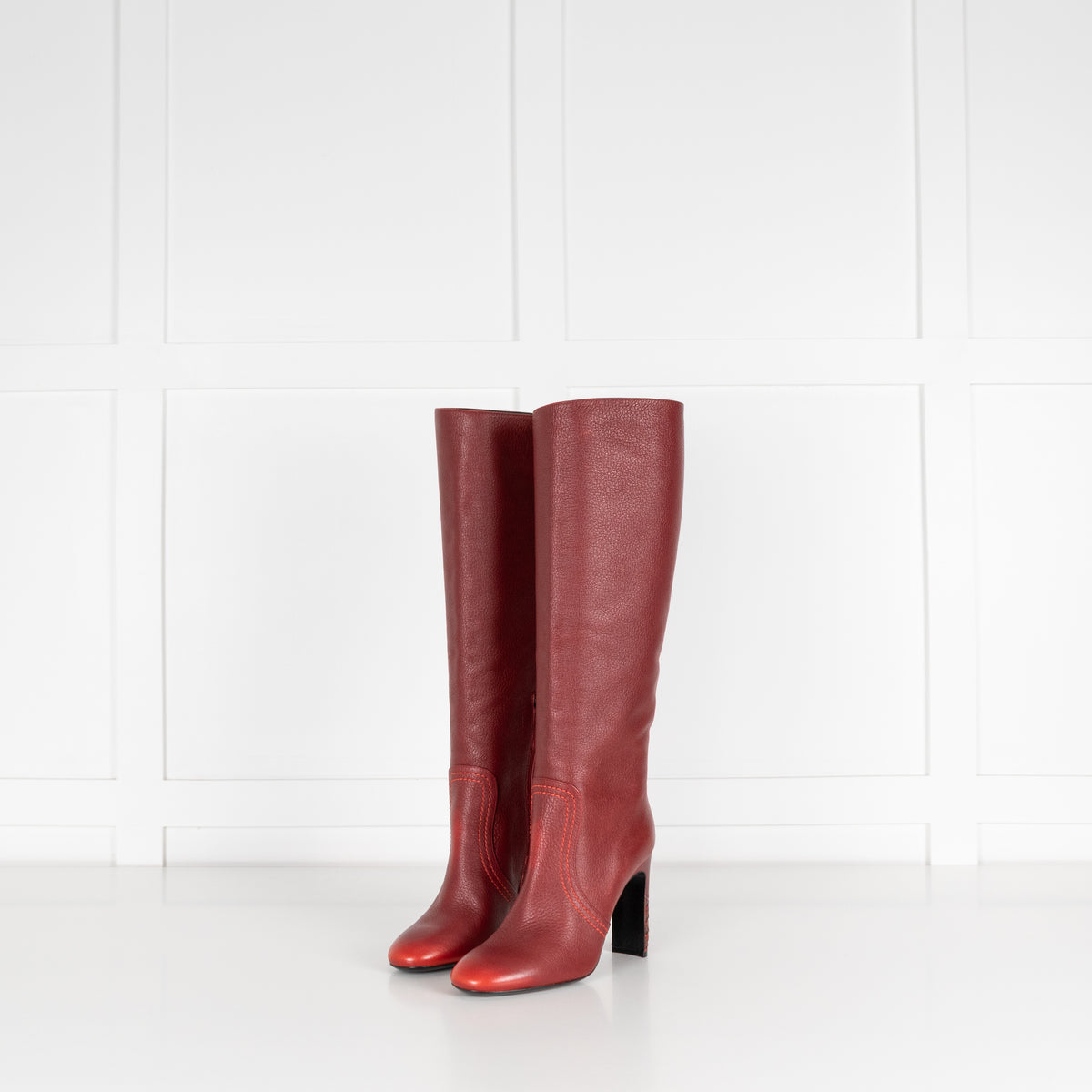Bottega Veneta Skyatos Baccara Rose Calf Boot