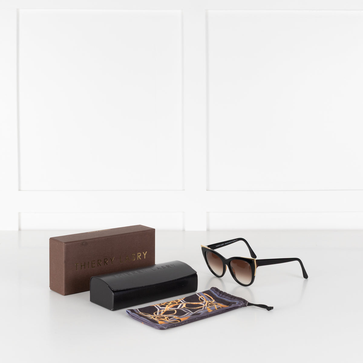 Thierry Lasry Black Cats Eye Sunglasses