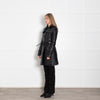 Twin-Set Simona Barbieri Black Shiny Belted A Line Puffa Coat