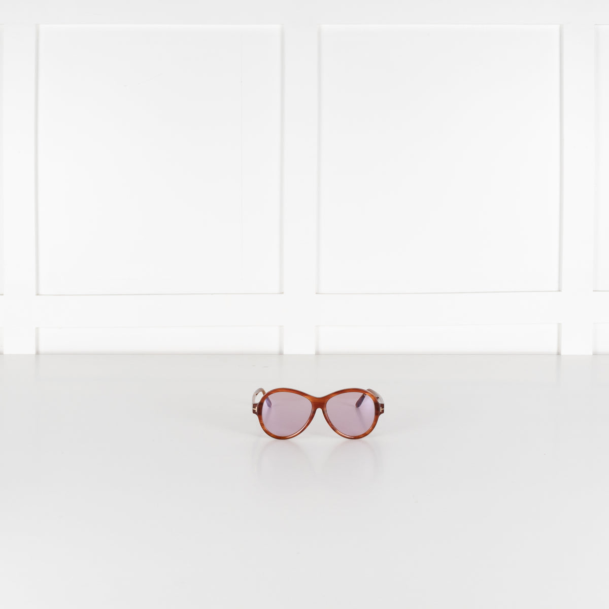 Tom Ford Camryn Purple Lens Aviator Style Sunglasses