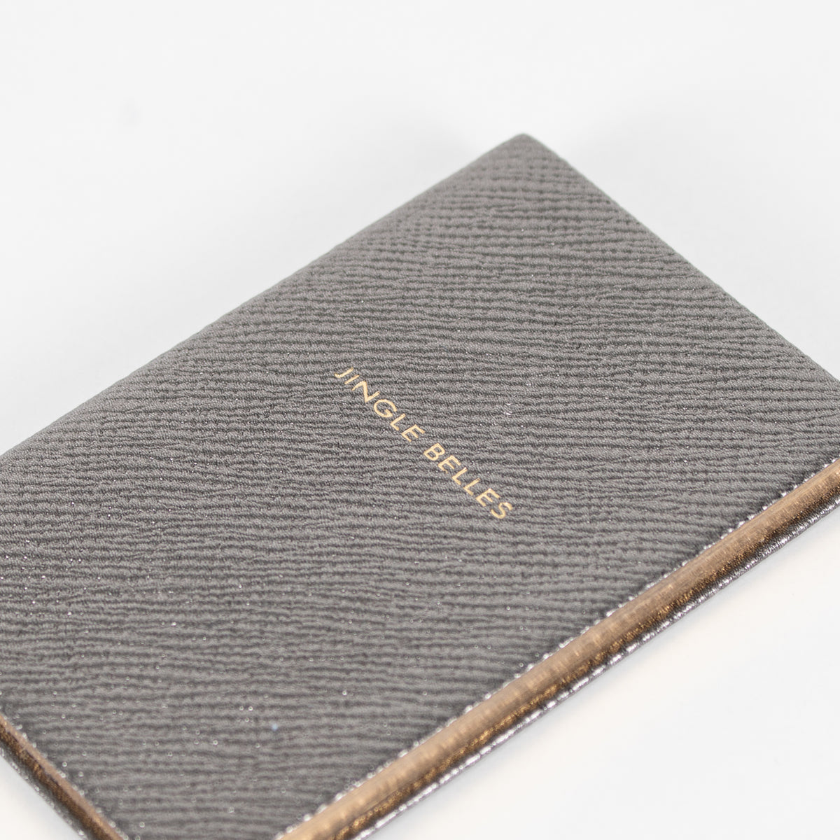 Smythson The Wafer Grey 'Jingle Belles' Notebook