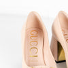 Gucci Beige Horsebit Block Heel Pumps