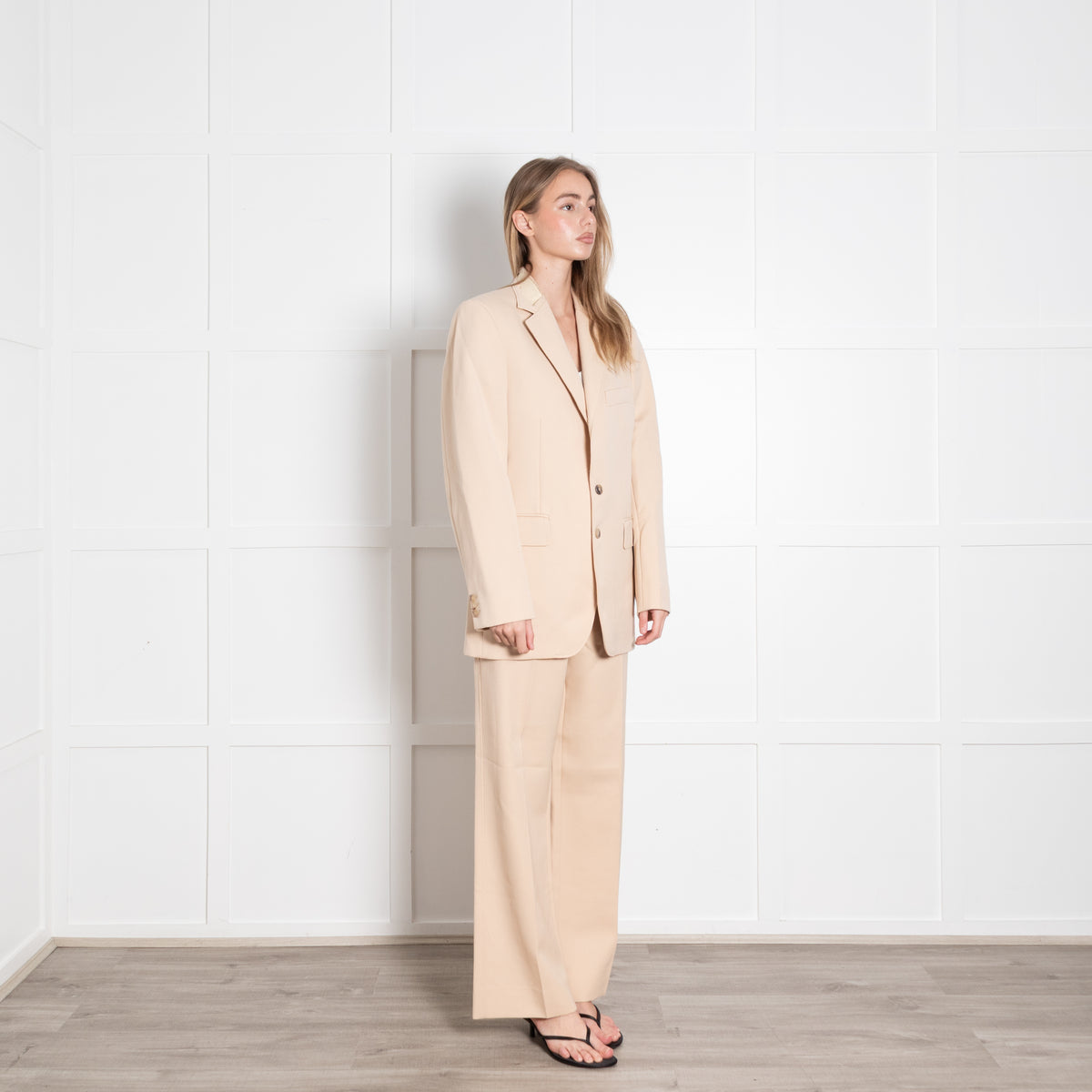 Maison Margiela Camel Distressed Collar Trouser Suit