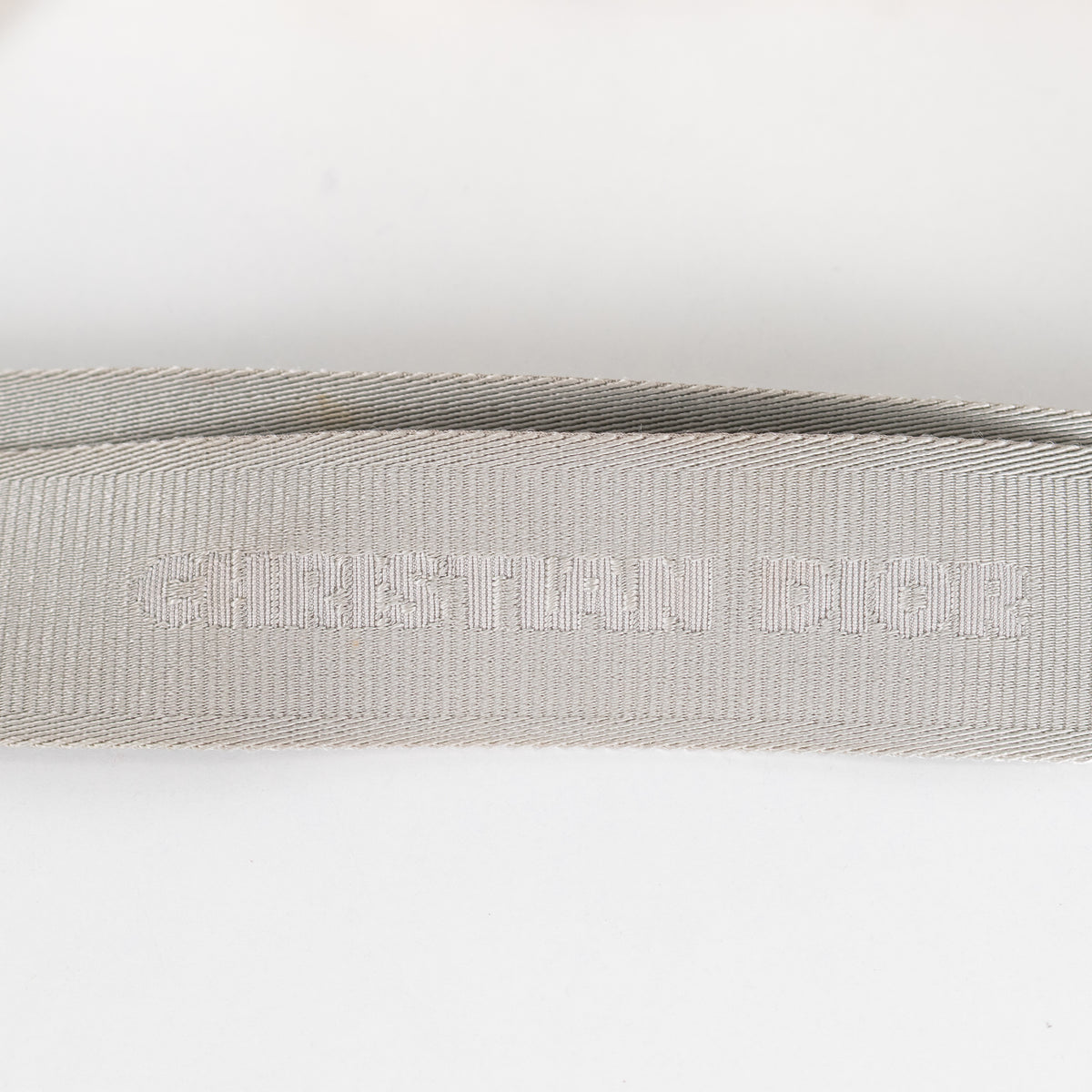 Christian Dior x Daniel Arsham White Leather Logo Roller Bag