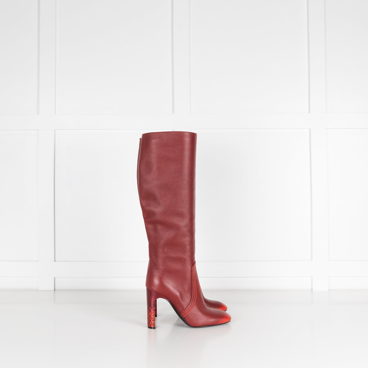 Bottega Veneta Skyatos Baccara Rose Calf Boot