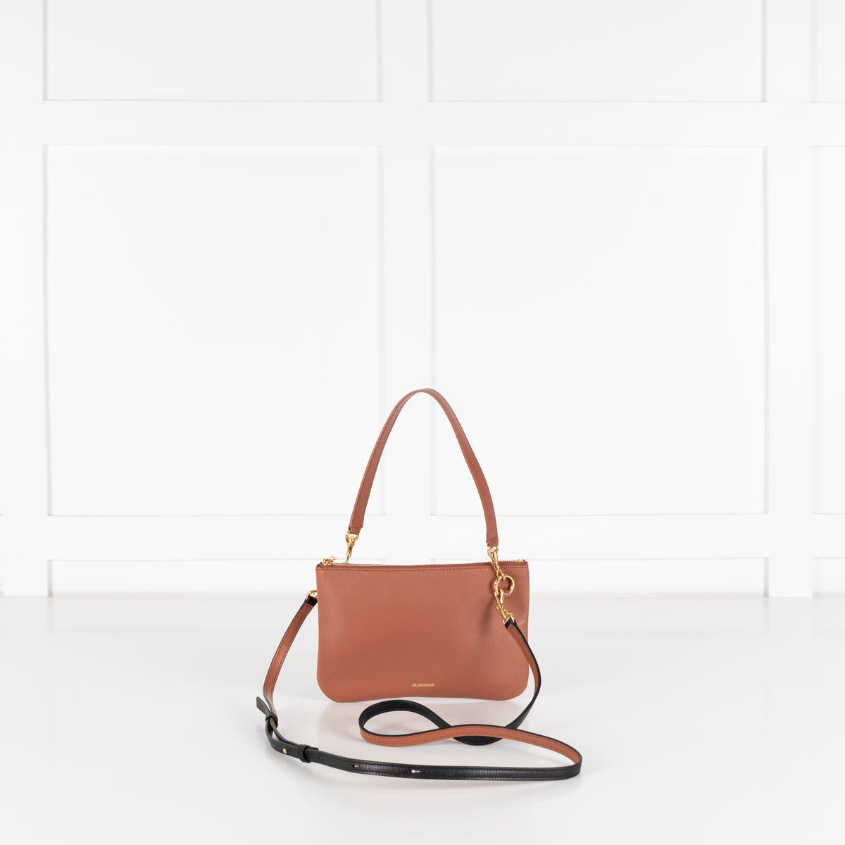 Jill Sander Tan Leather Small Pochette