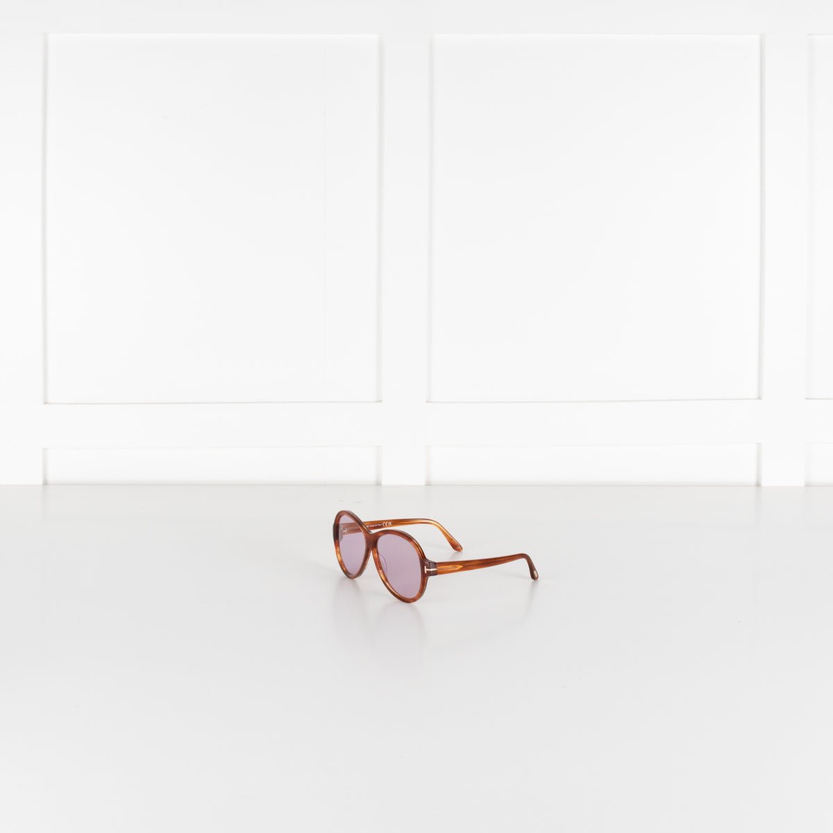 Tom Ford Camryn Purple Lens Aviator Style Sunglasses