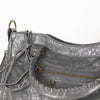Balenciaga Grey Crushed Leather City Bag