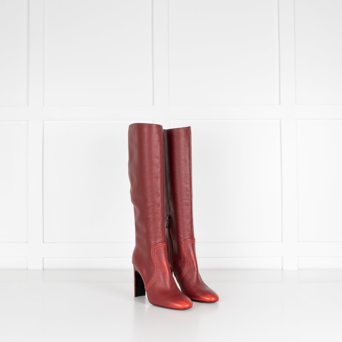 Bottega Veneta Skyatos Baccara Rose Calf Boot