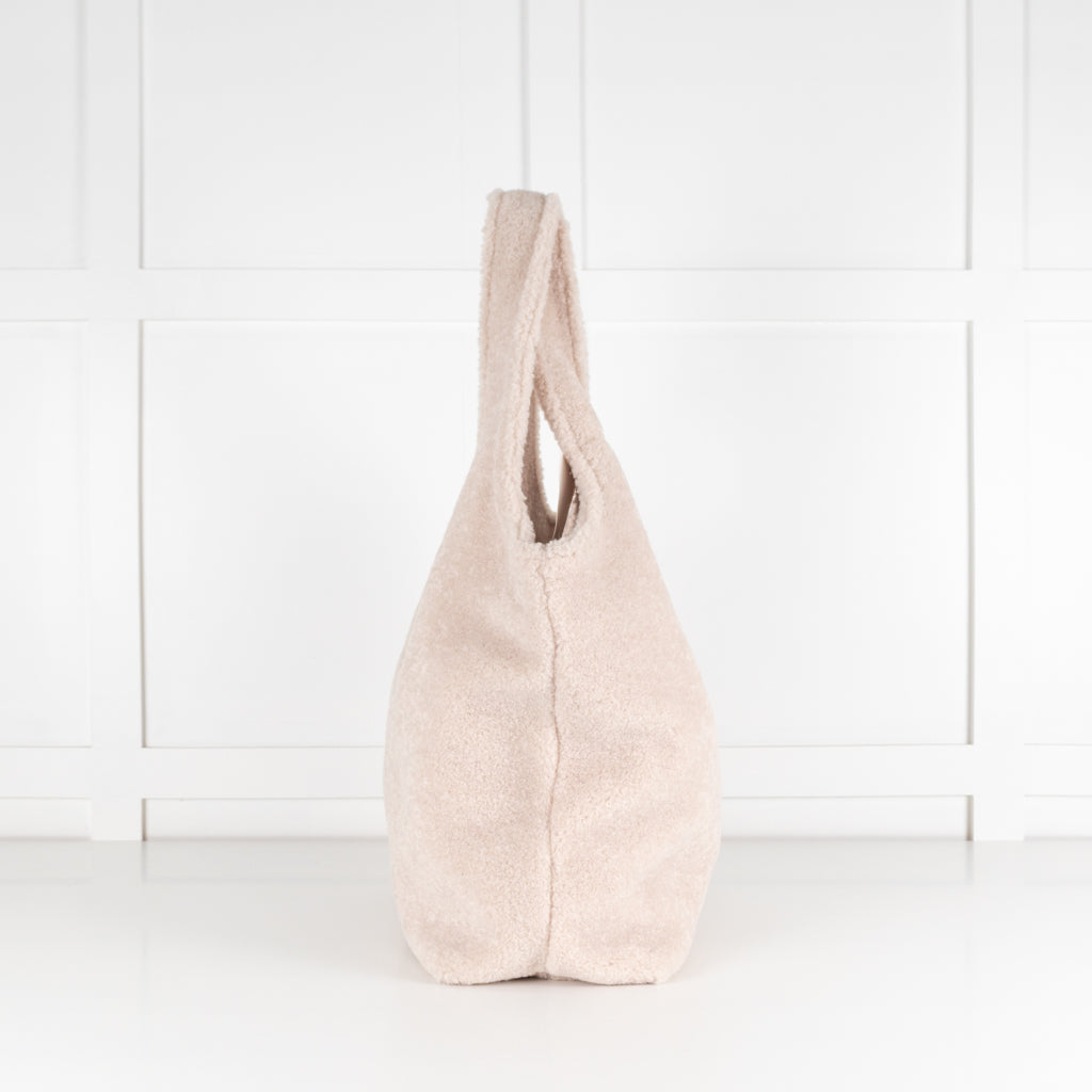 APC Ninon Cream Boucle Tote Bag