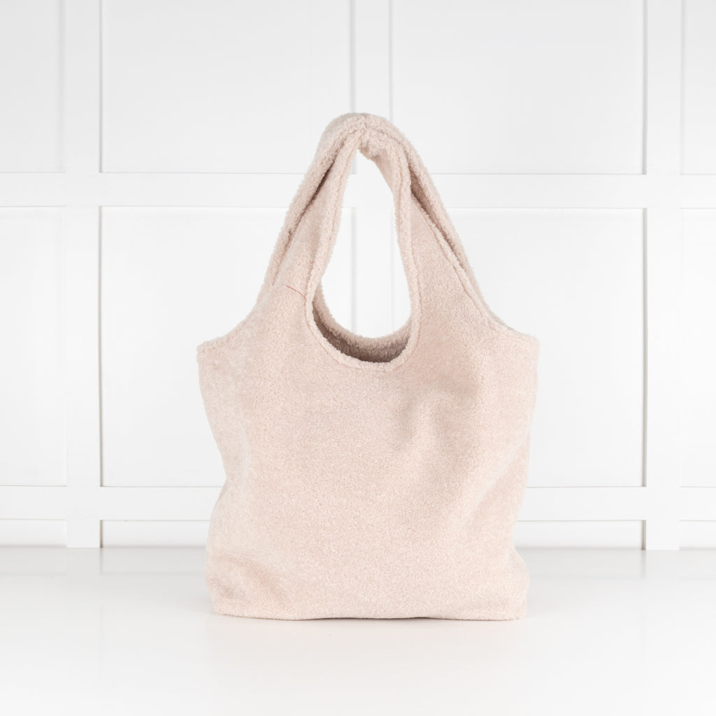 APC Ninon Cream Boucle Tote Bag