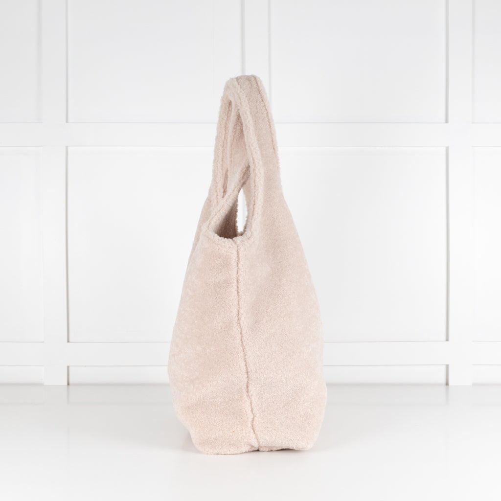 APC Ninon Cream Boucle Tote Bag