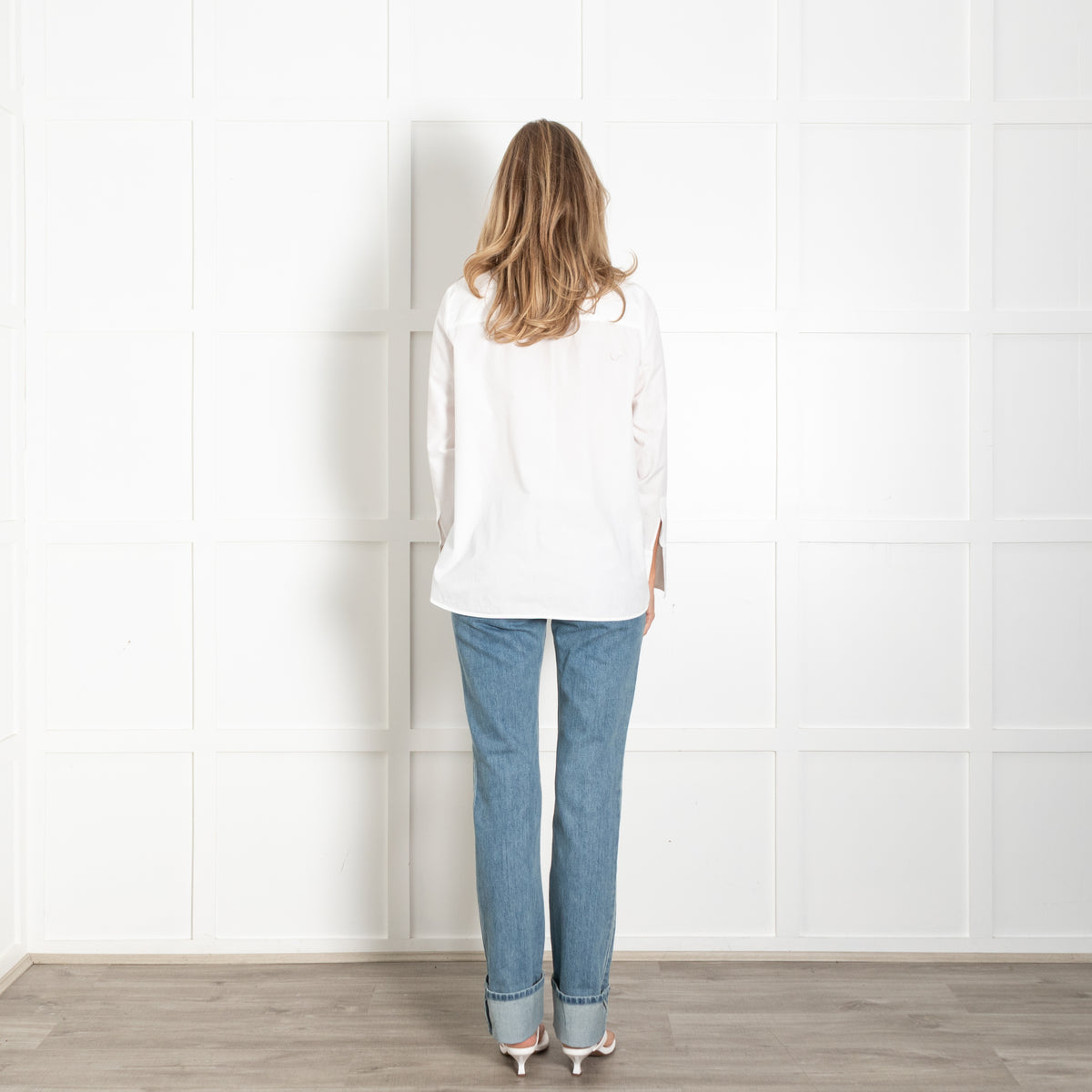 Riani White Tunic Shirt With Front Pockets
