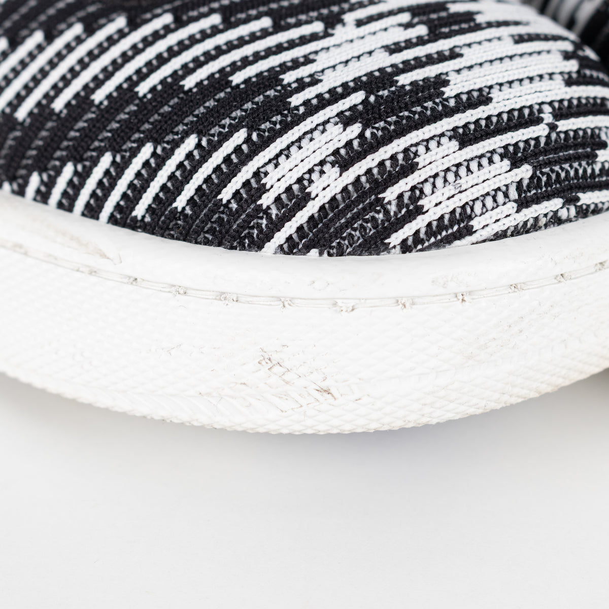 Burberry Black White Check Knit Box Trainers