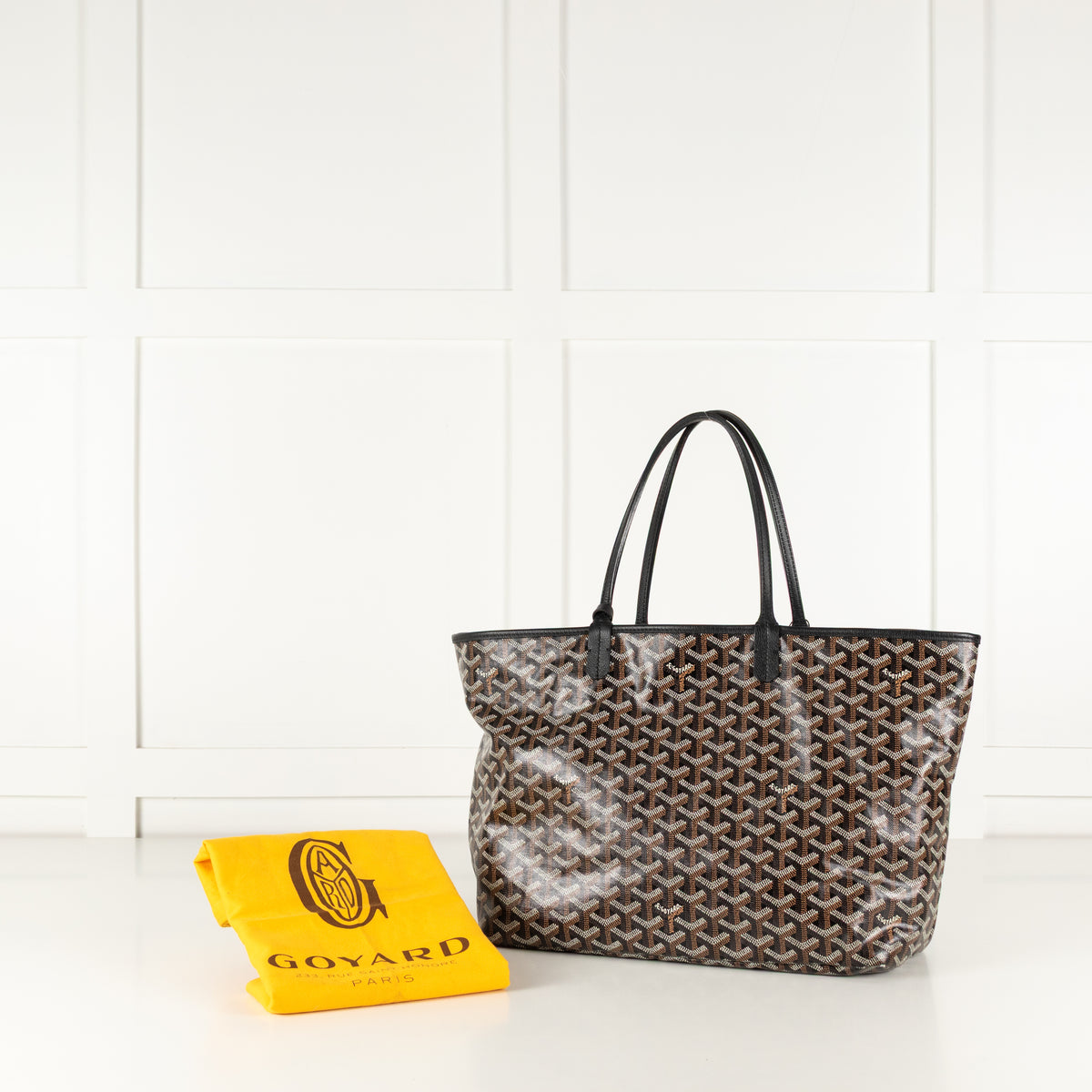 Goyard Black Saint Louis PM Tote Bag