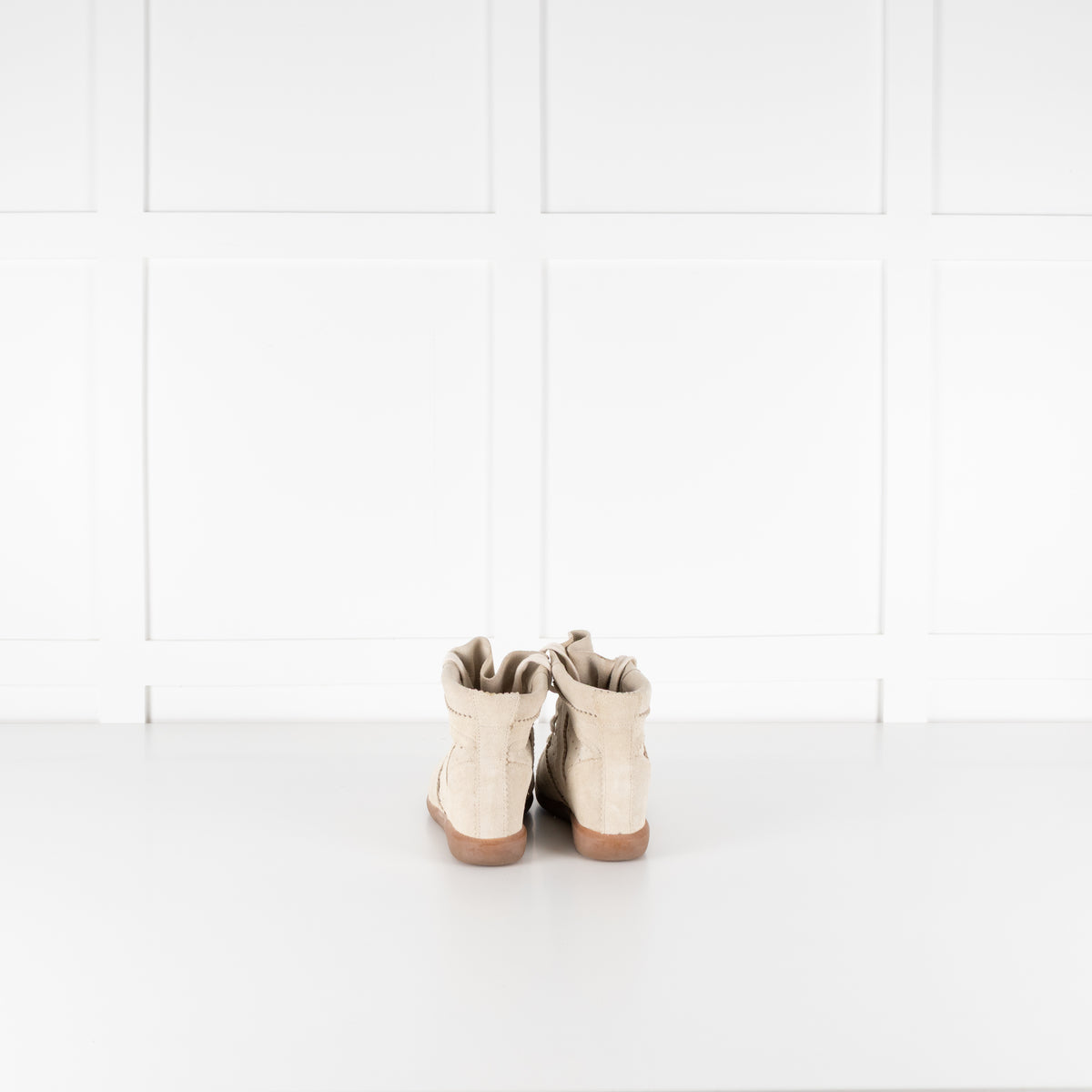 Isabel Marant Etoile Beige Suede Bobby Trainers
