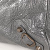Balenciaga Grey Crushed Leather City Bag