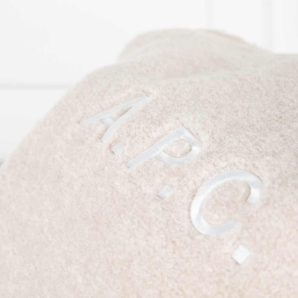 APC Ninon Cream Boucle Tote Bag