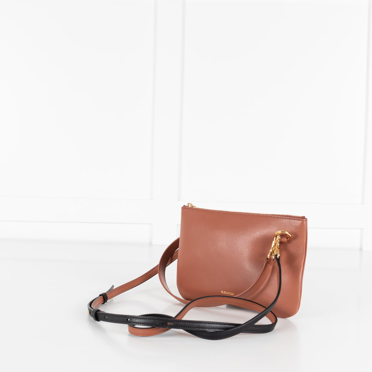 Jill Sander Tan Leather Small Pochette