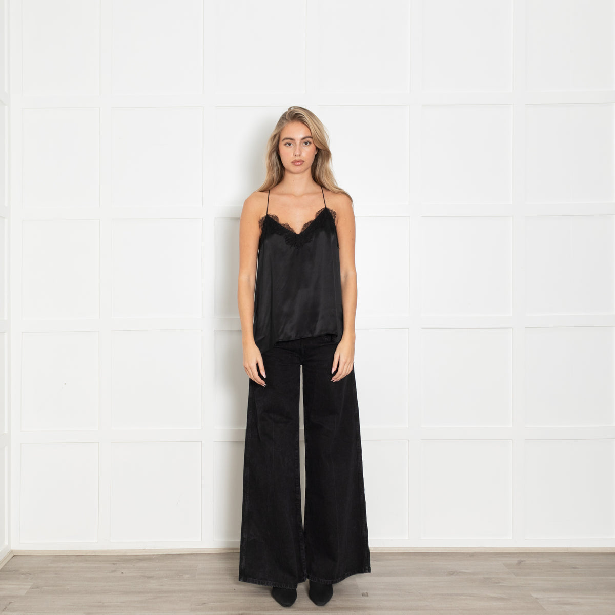 Cami NYC Black Racer Camisole