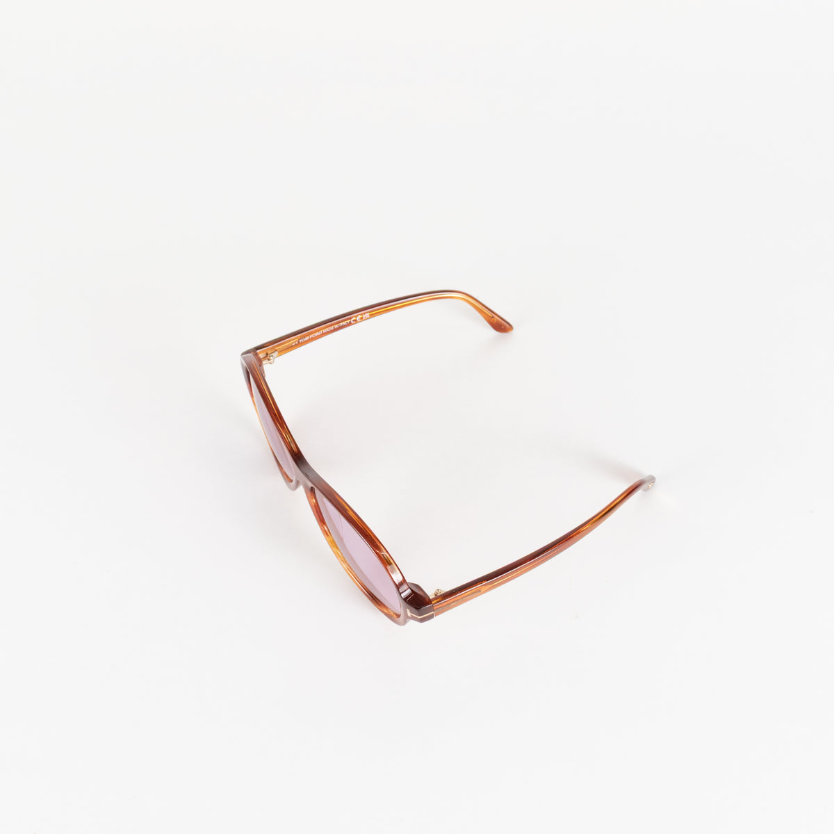 Tom Ford Camryn Purple Lens Aviator Style Sunglasses