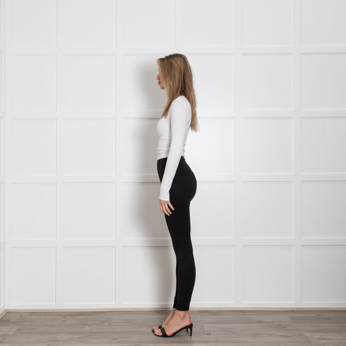 Burberry Black Logo Athletic Leggings