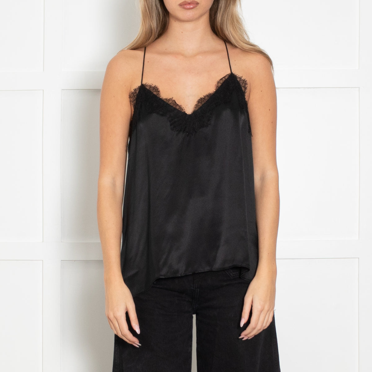 Cami NYC Black Racer Camisole