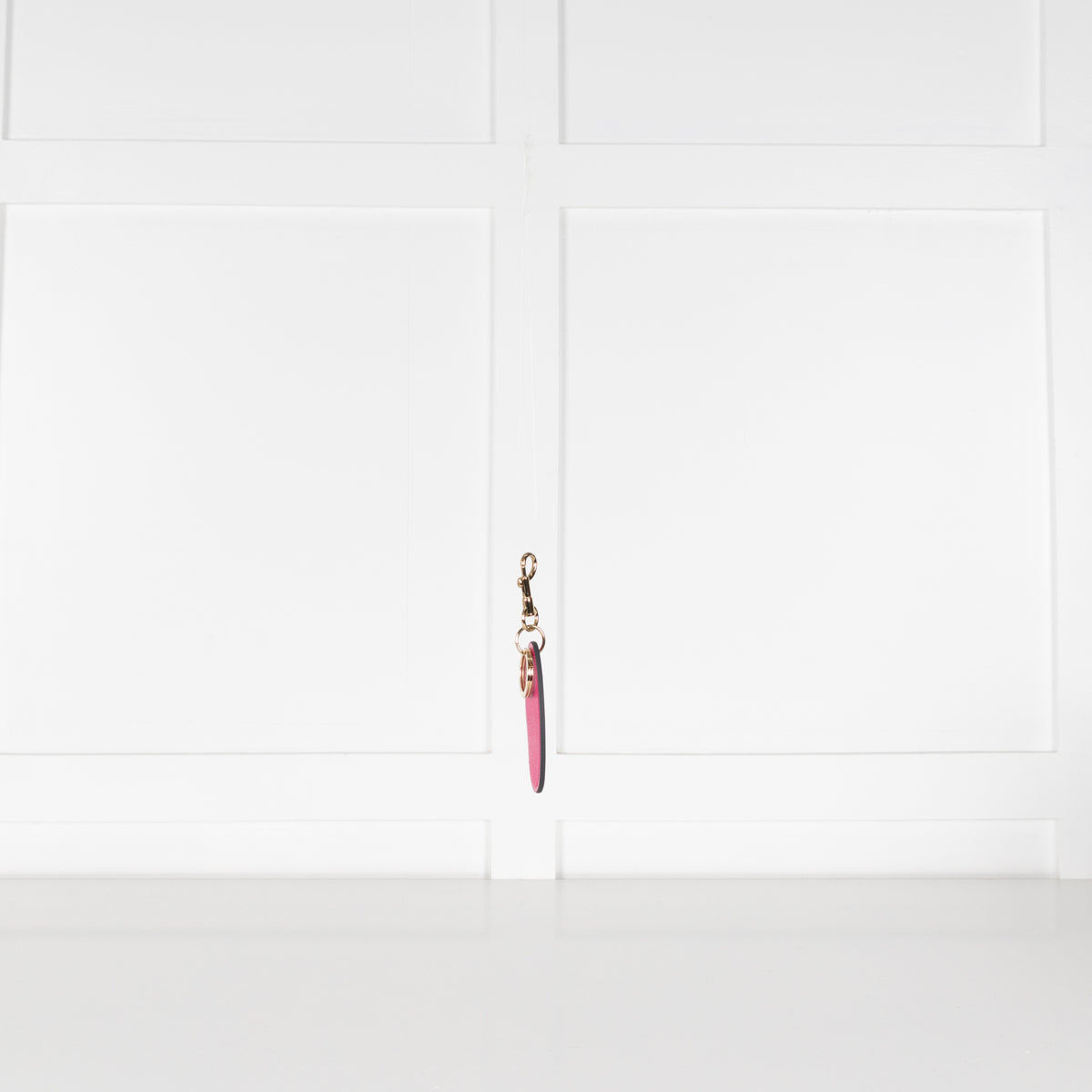 Anya Hindmarch Pink Oval Bespoke Medium Keyring