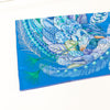 Hermes Colbat Blue & Turquoise Silk Plumes En Fete Scarf