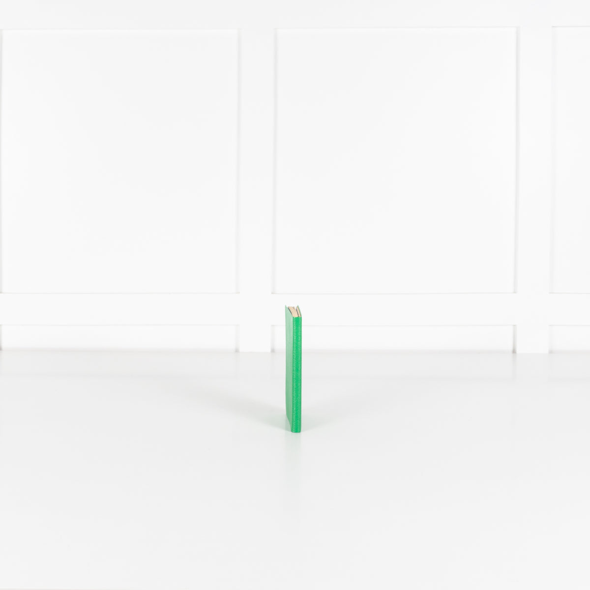 Smythson Green Panama Leather Notebook