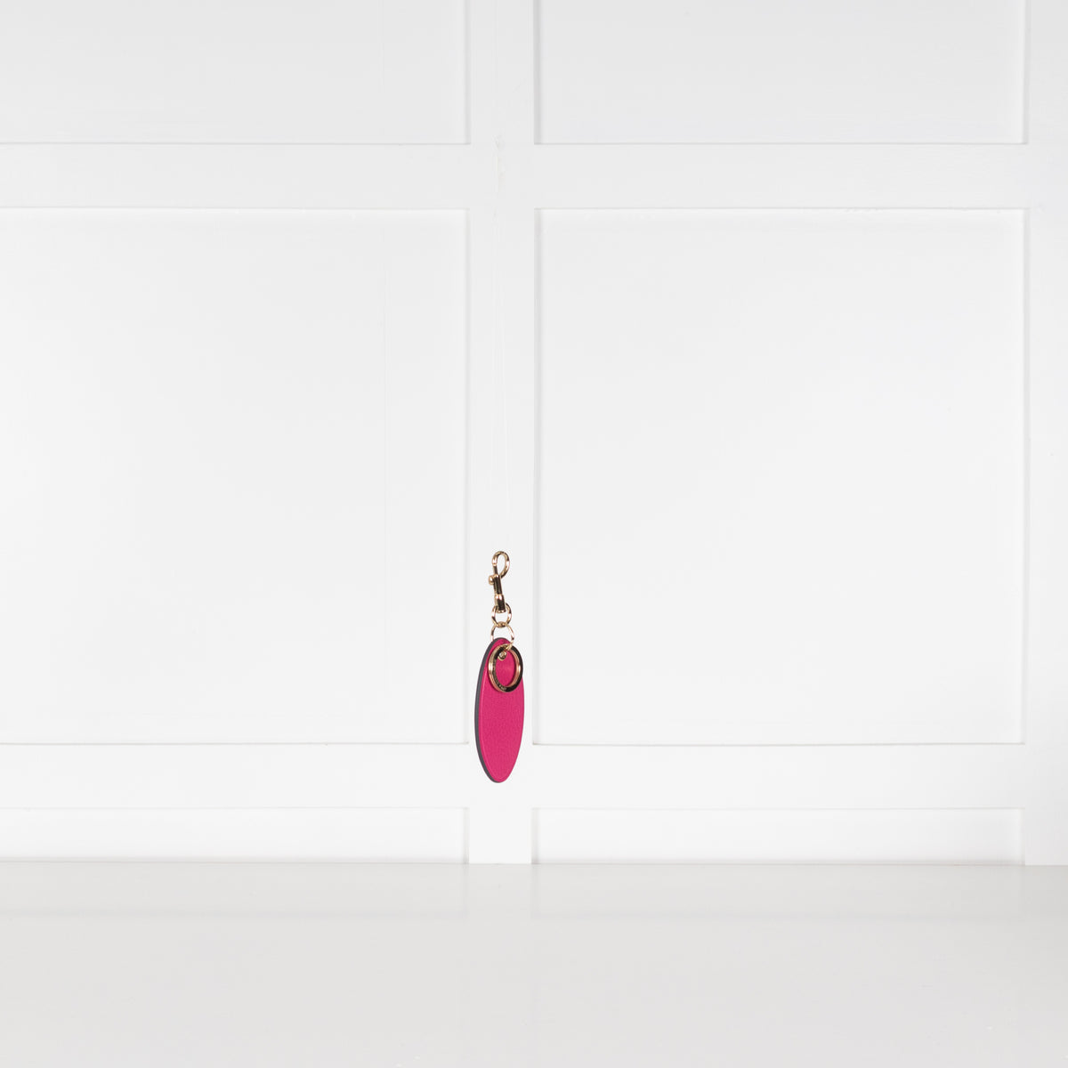 Anya Hindmarch Pink Oval Bespoke Medium Keyring