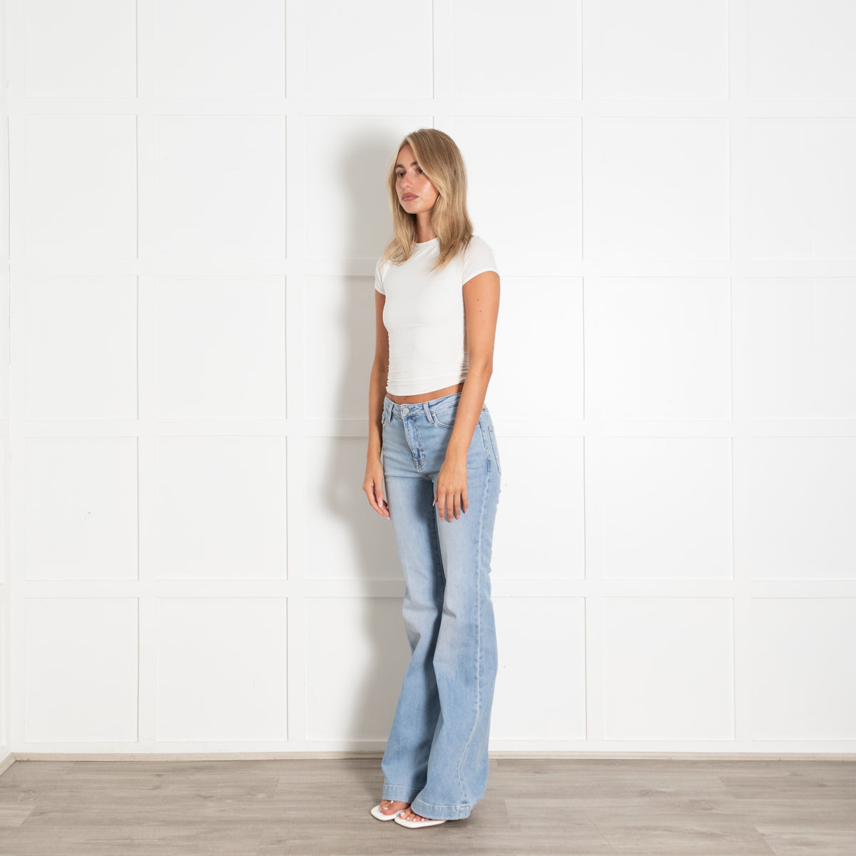 AG Jeans Pale Wash Bootleg Jeans