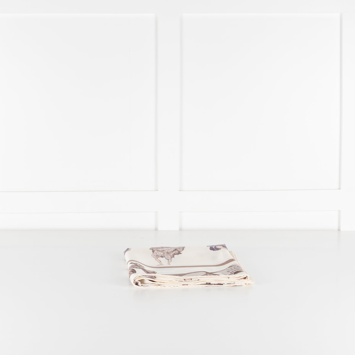 Hermes Cream Beige La Danse Ballerina Print Scarf