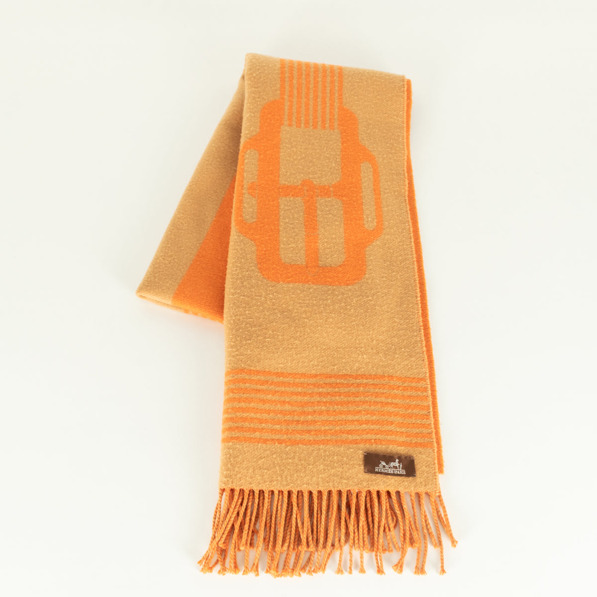 Hermes Cashmere Casaque Sangle a Boucle Scarf