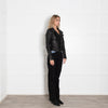 Mackage Black Leather Biker Jacket