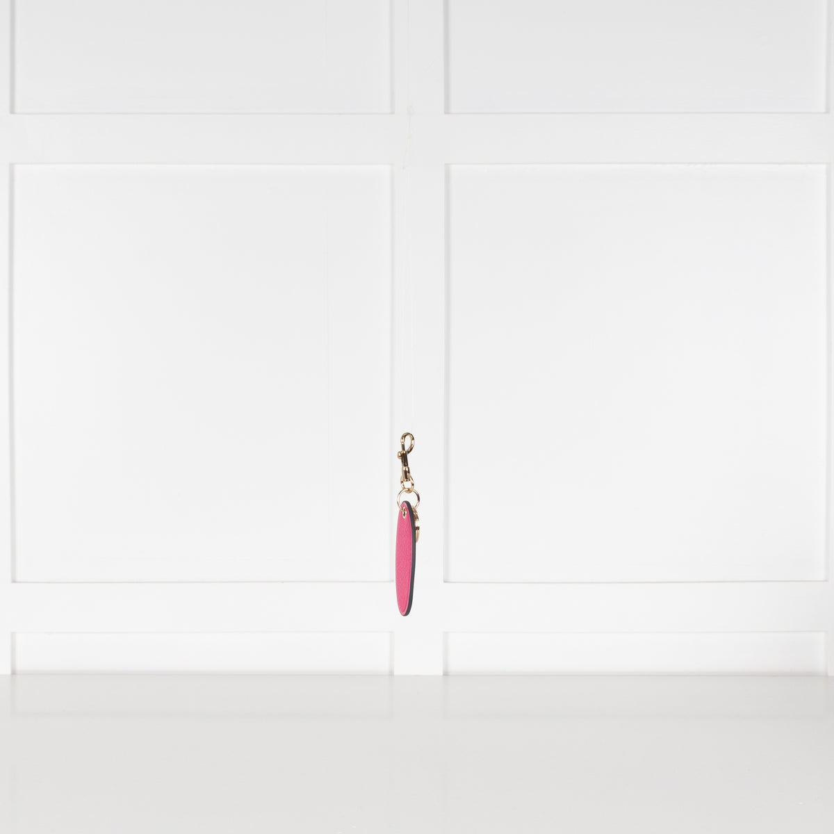 Anya Hindmarch Pink Oval Bespoke Medium Keyring