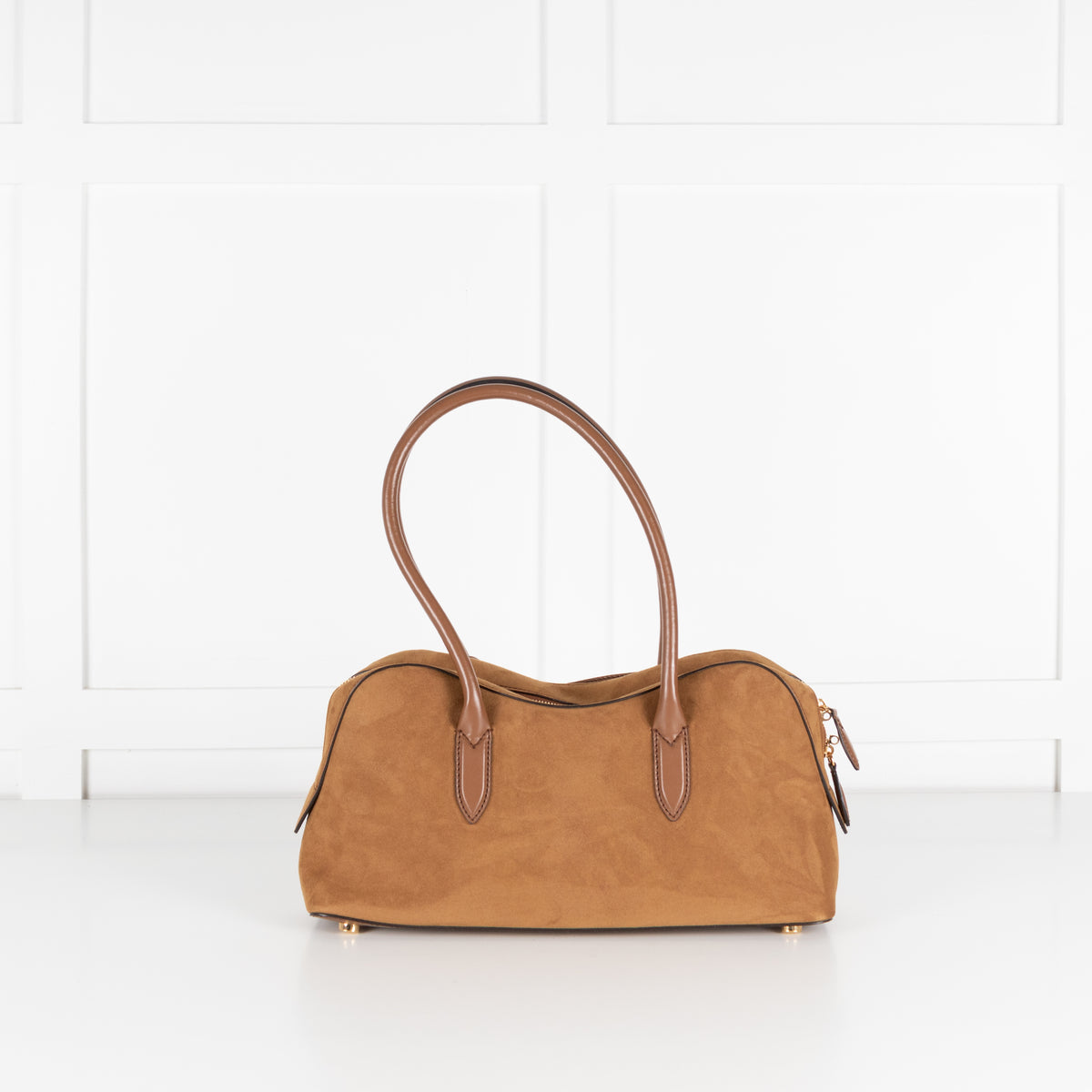 Stella McCartney Tan Ryder Faux Suede Shoulder Bag